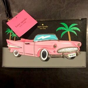 NWT Kate Spade Checking In Pink Cadillac Wrislet